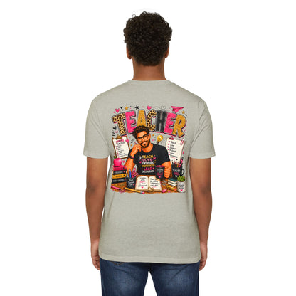 Teacher Appreciation T-Shirt — "Teach Love Inspire" Colorful Teacher Graphic Tee