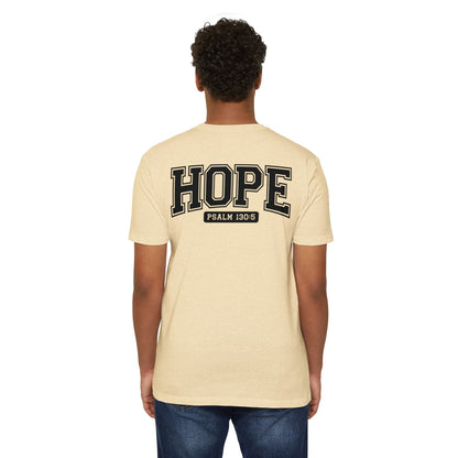 Hope Psalm 130:5 T-Shirt — Inspirational Faith Tee