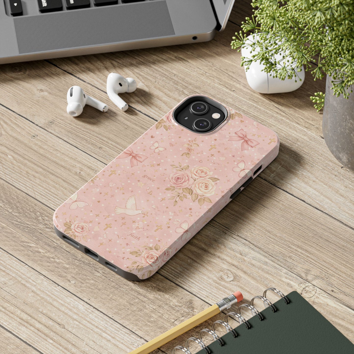 Grace Faith Phone Case | Christian floral iPhone Case