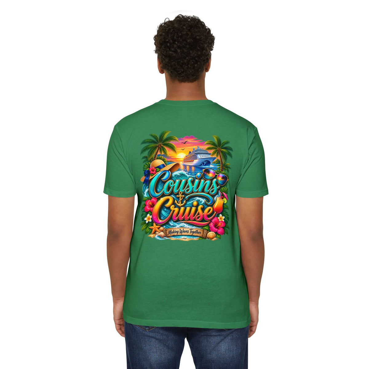 Cousins Cruise T‑Shirt — Tropical Family Vacation Tee