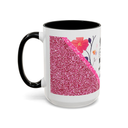Mom Forever Coffee Mug — "Where Love Always Shines and Truly Never Ends" Floral Accent