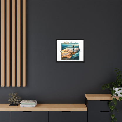 North Carolina Matte Canvas Wall Art — "From Mountains to Coast" Framed Print