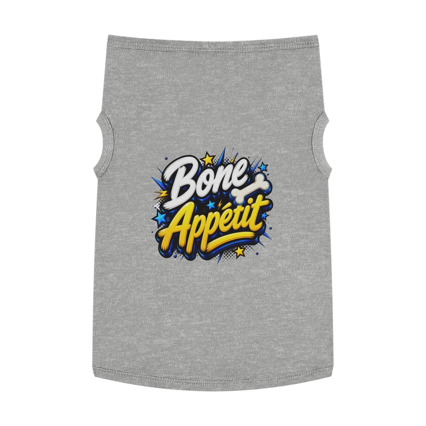 Pet Tank Top — "Bone Appétit" Graphic Dog Tank