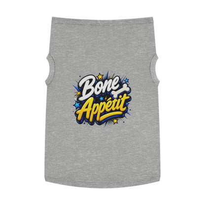 Pet Tank Top — "Bone Appétit" Graphic Dog Tank