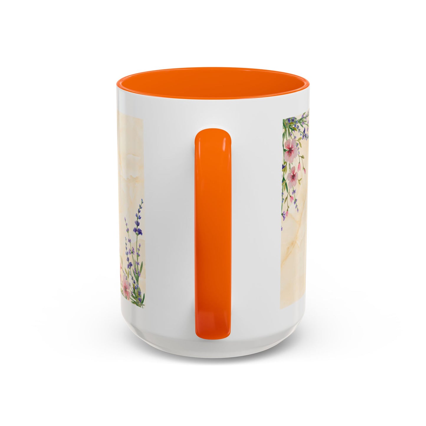 Mother Home Coffee Mug — Floral 'She Gave Us Love, She Gave Us Strength' Accent Mug