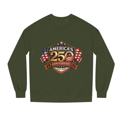 America's 25th Anniversary Sweatshirt — Patriotic USA Flag Crewneck (1776–2026)