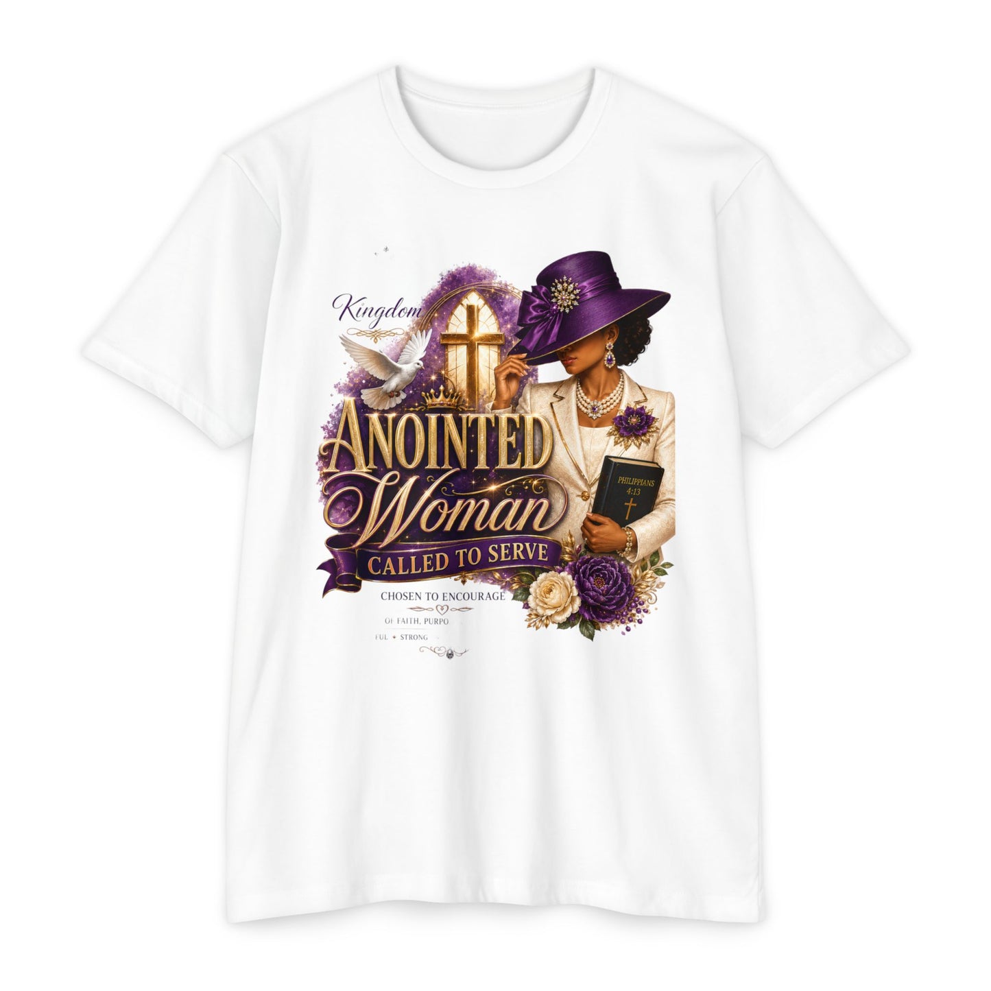 Anointed Woman T-Shirt — "Called to Serve" Christian Faith Tee