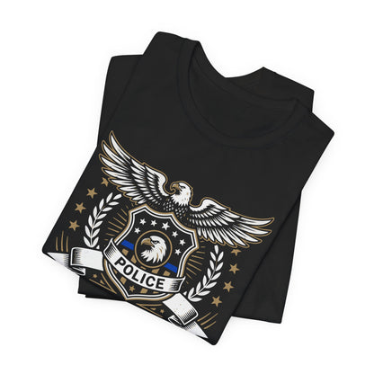 Police Honor Courage Service T-Shirt — Law Enforcement Tribute Tee
