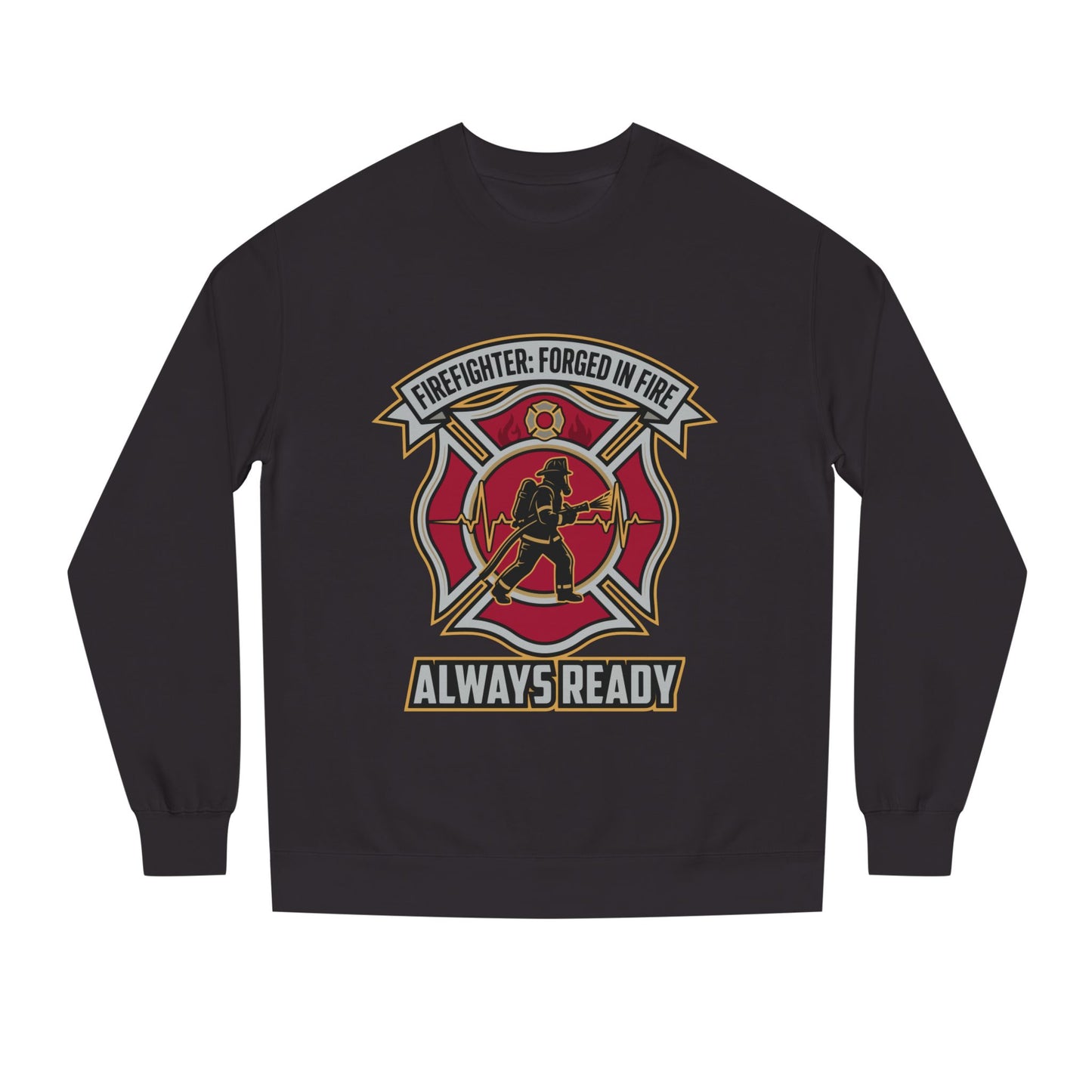 Firefighter Crest Sweatshirt — "Always Ready" Crewneck