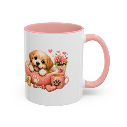 Cute Puppy Coffee Mug — Adorable 'Good Girl' Dog Design, Accent 11/15oz