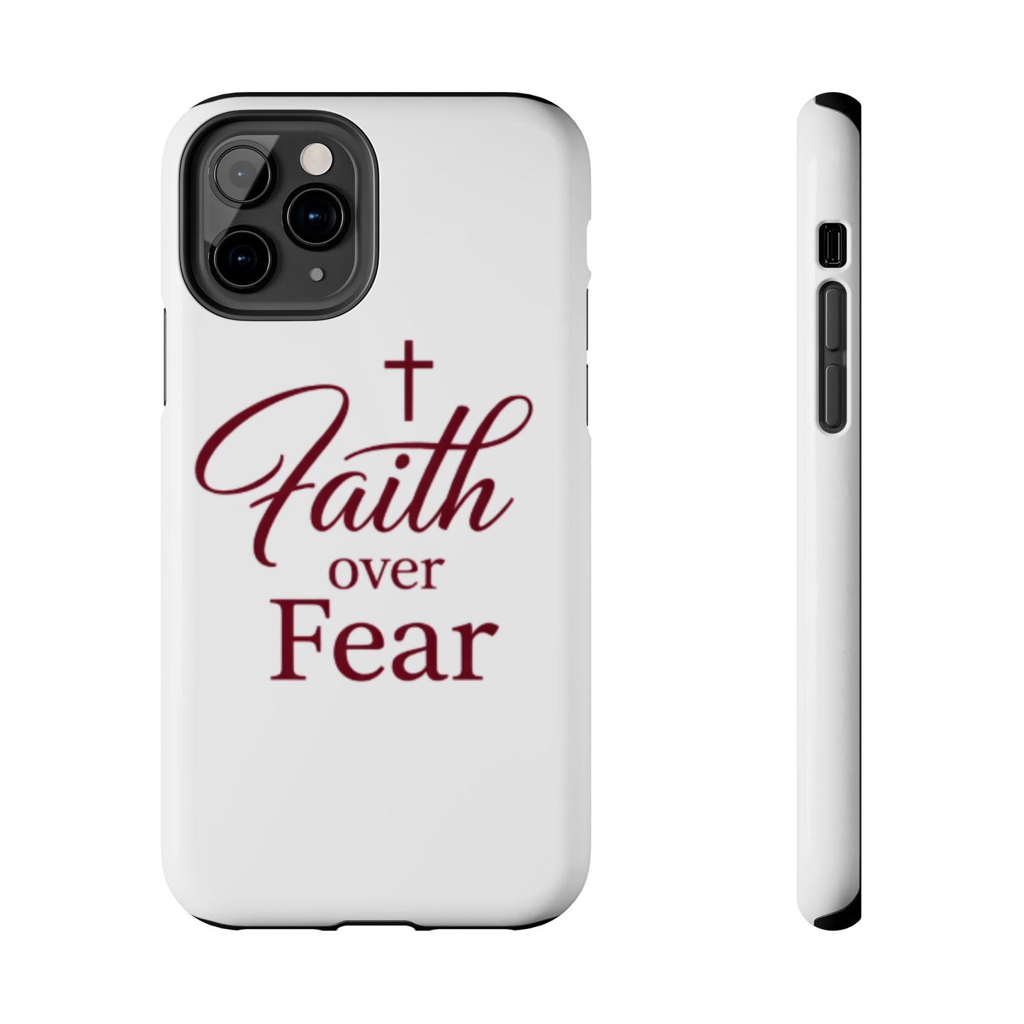 Faith Over Fear Tough Phone Case — Christian Inspirational Protective Phone Cover