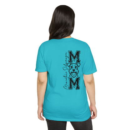 MOM Schnauzer Vertical Graphic T-Shirt — Funny Dog Mom Tee