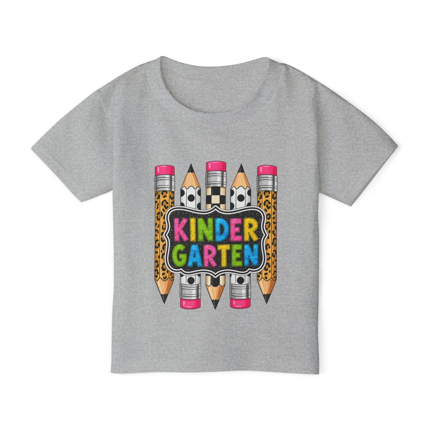 Kindergarten Pencils Toddler T-Shirt — Colorful Back-to-School Tee