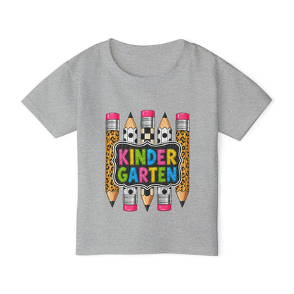 Kindergarten Pencils Toddler T-Shirt — Colorful Back-to-School Tee