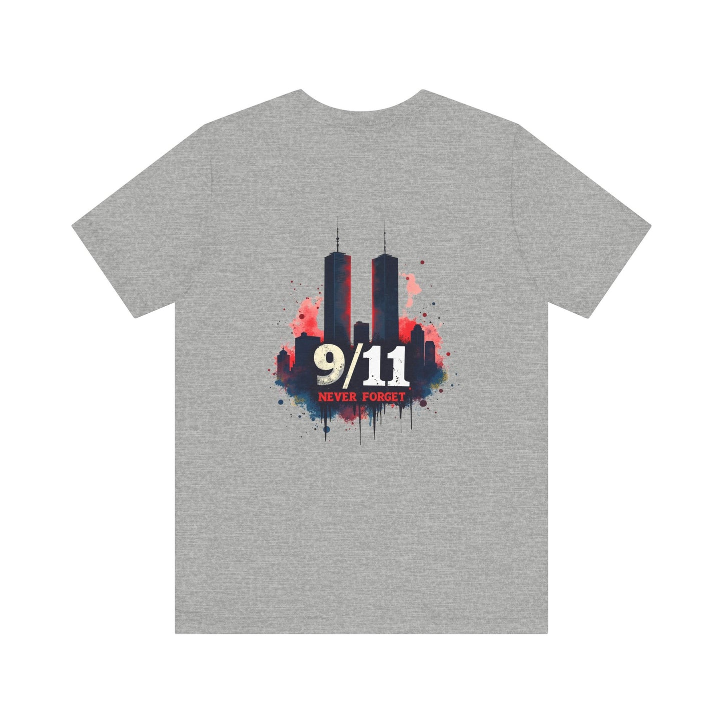9/11 Never Forget T-Shirt — World Trade Center Memorial Tee