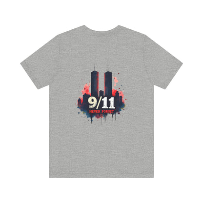 9/11 Never Forget T-Shirt — World Trade Center Memorial Tee