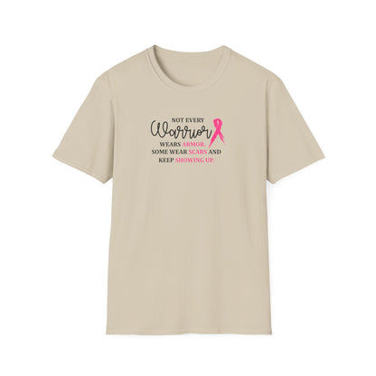 Not Every Warrior Wears Armor Breast Cancer Warrior T-Shirt