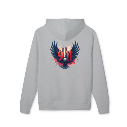 9/11 Memorial Hoodie — Eagle & Twin Towers Tribute Pullover