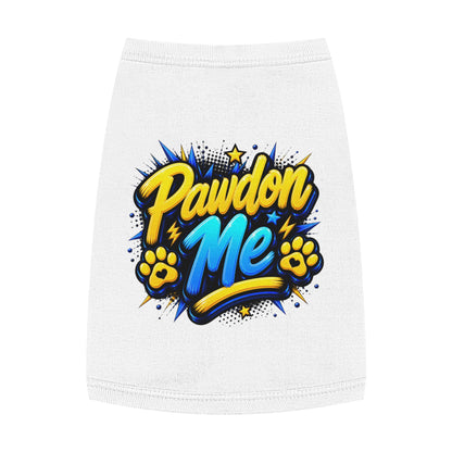 Pawdon Me Pet Tank Top — Cute Funny Paw Print Graphic for Dogs & Cats