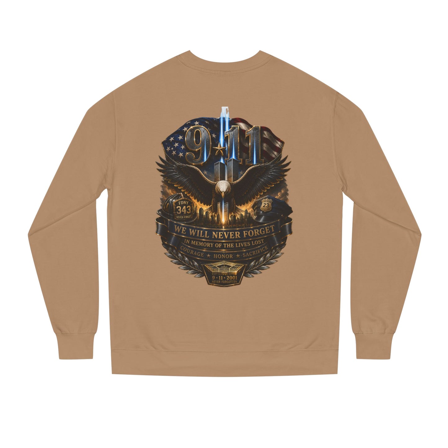 9/11 Memorial Sweatshirt — Never Forget Tribute Crewneck