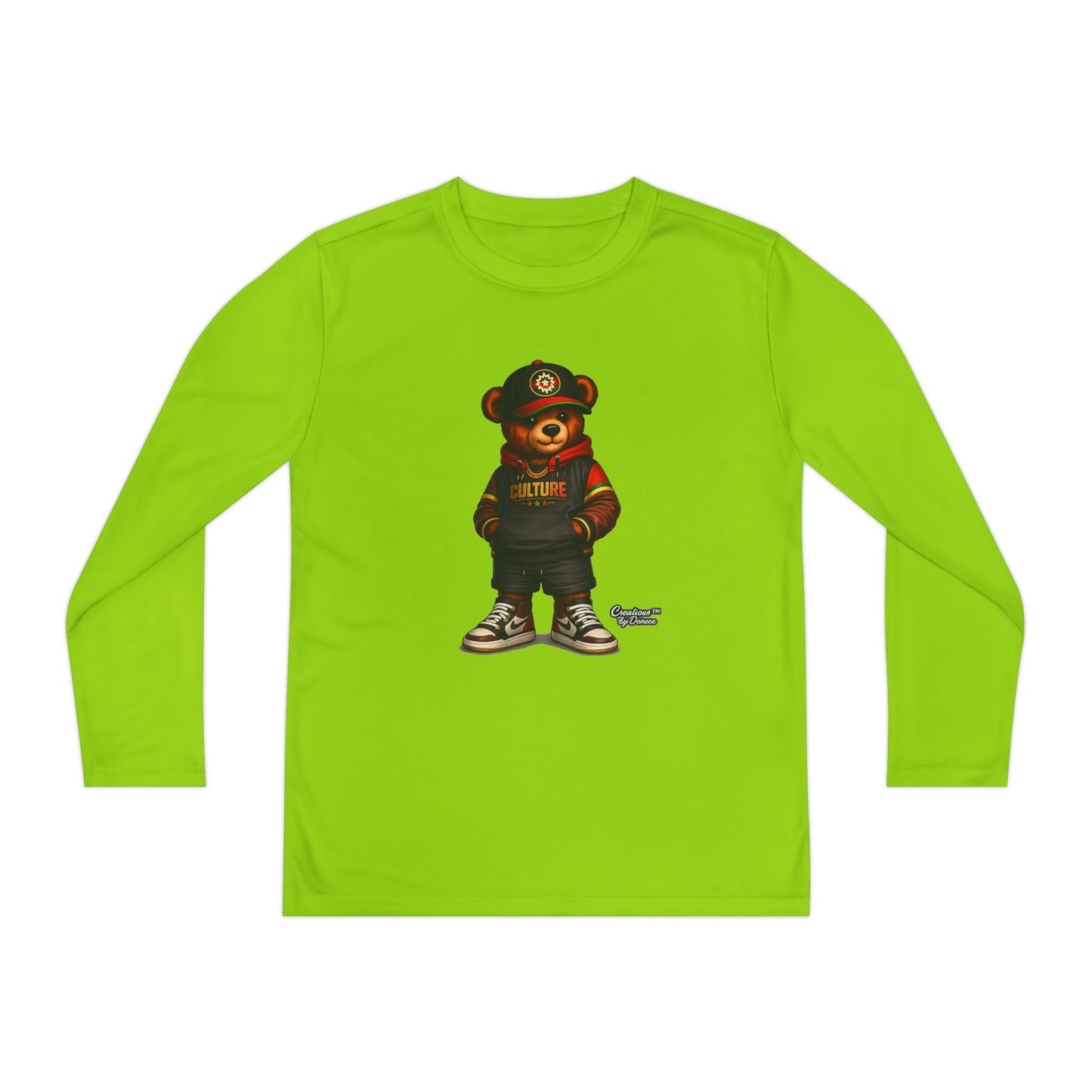 Kids Bear Graphic Long Sleeve Tee — Urban Streetwear Youth Shirt