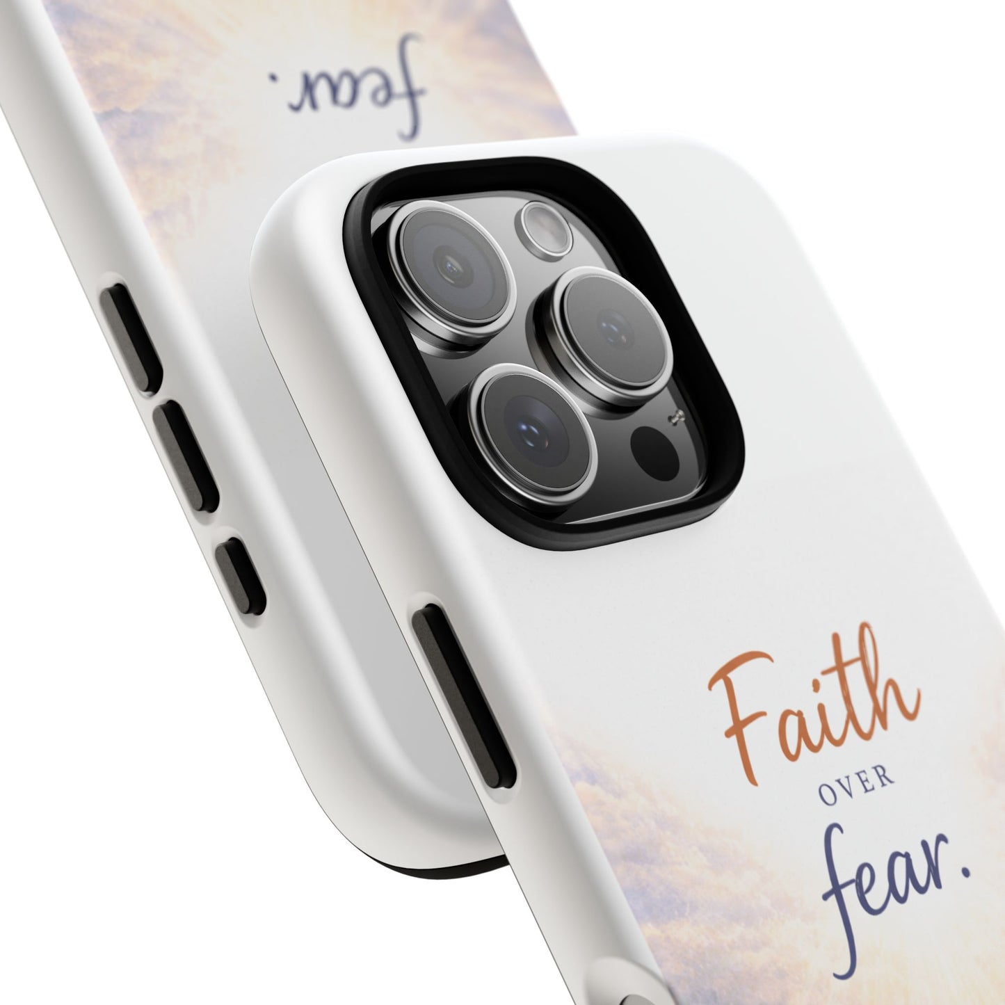 Faith Over Fear Phone Case — Inspirational Christian iPhone Cover