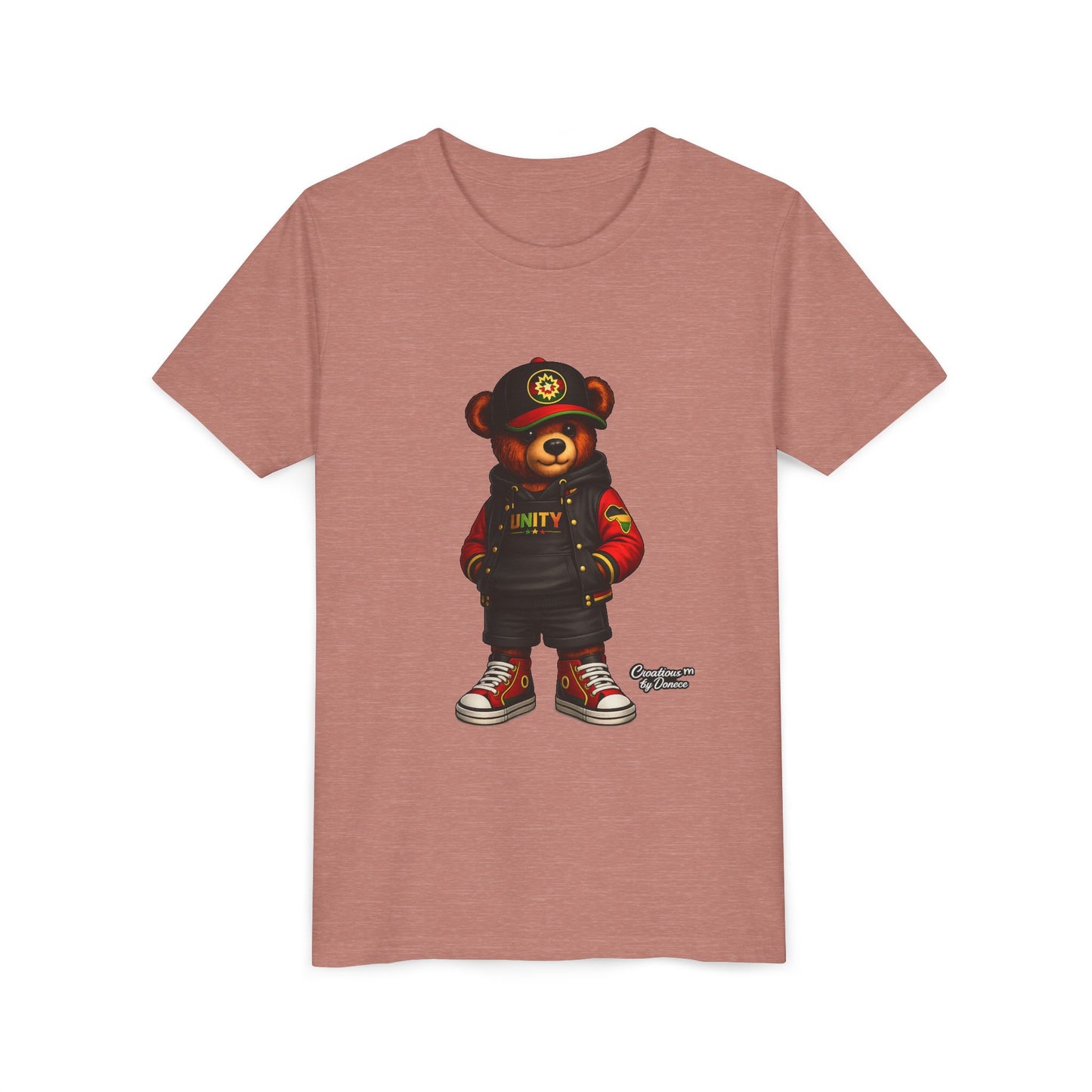 Youth Tee — 'Unity' Streetwear Teddy Bear Graphic Shirt