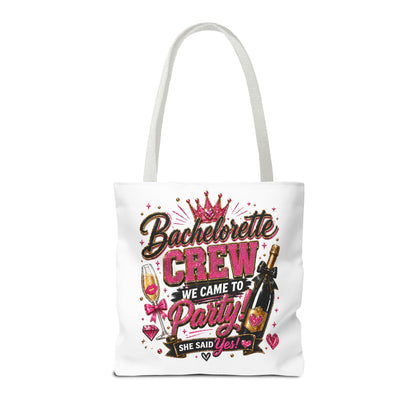 Bachelorette Crew Party Tote Bag — 'We Came to Party' Bridal Shower Gift