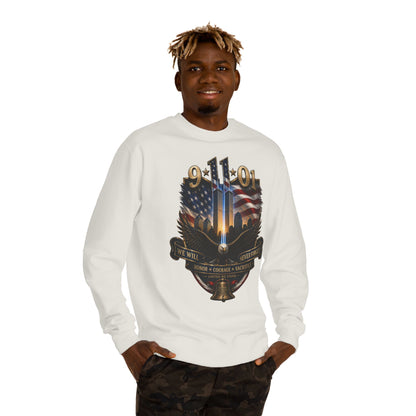 9/11 Memorial Sweatshirt — We Will Never Forget Tribute Crewneck