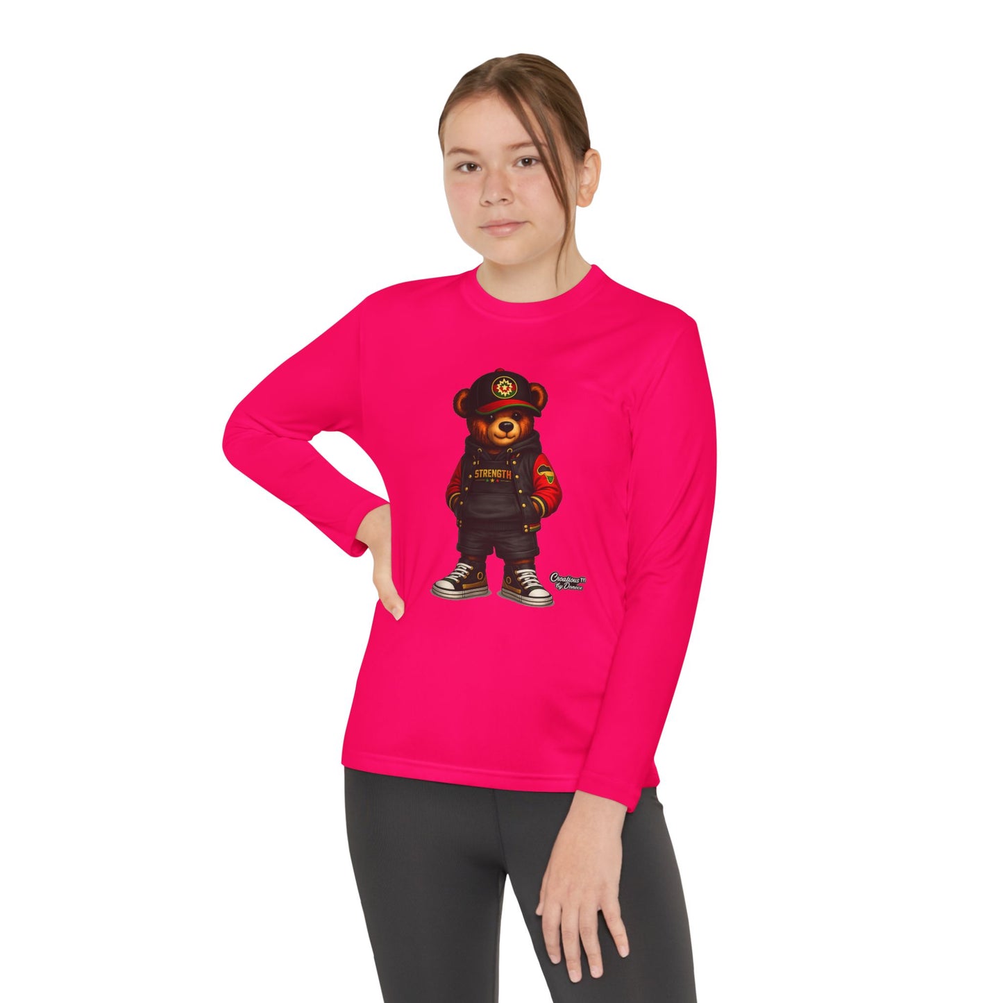 Youth Long Sleeve Tee — Urban Bear Graphic