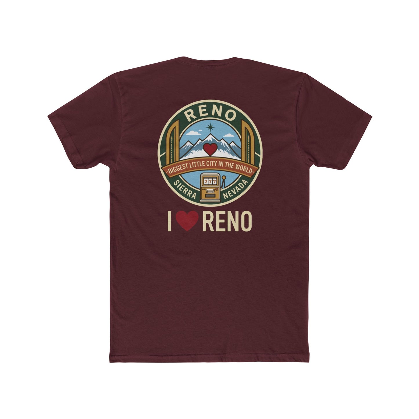 Reno Vintage Badge T-Shirt — I  Reno Retro Cityscape Tee