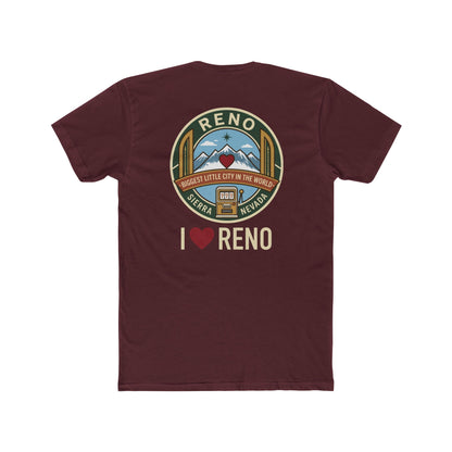 Reno Vintage Badge T-Shirt — I  Reno Retro Cityscape Tee