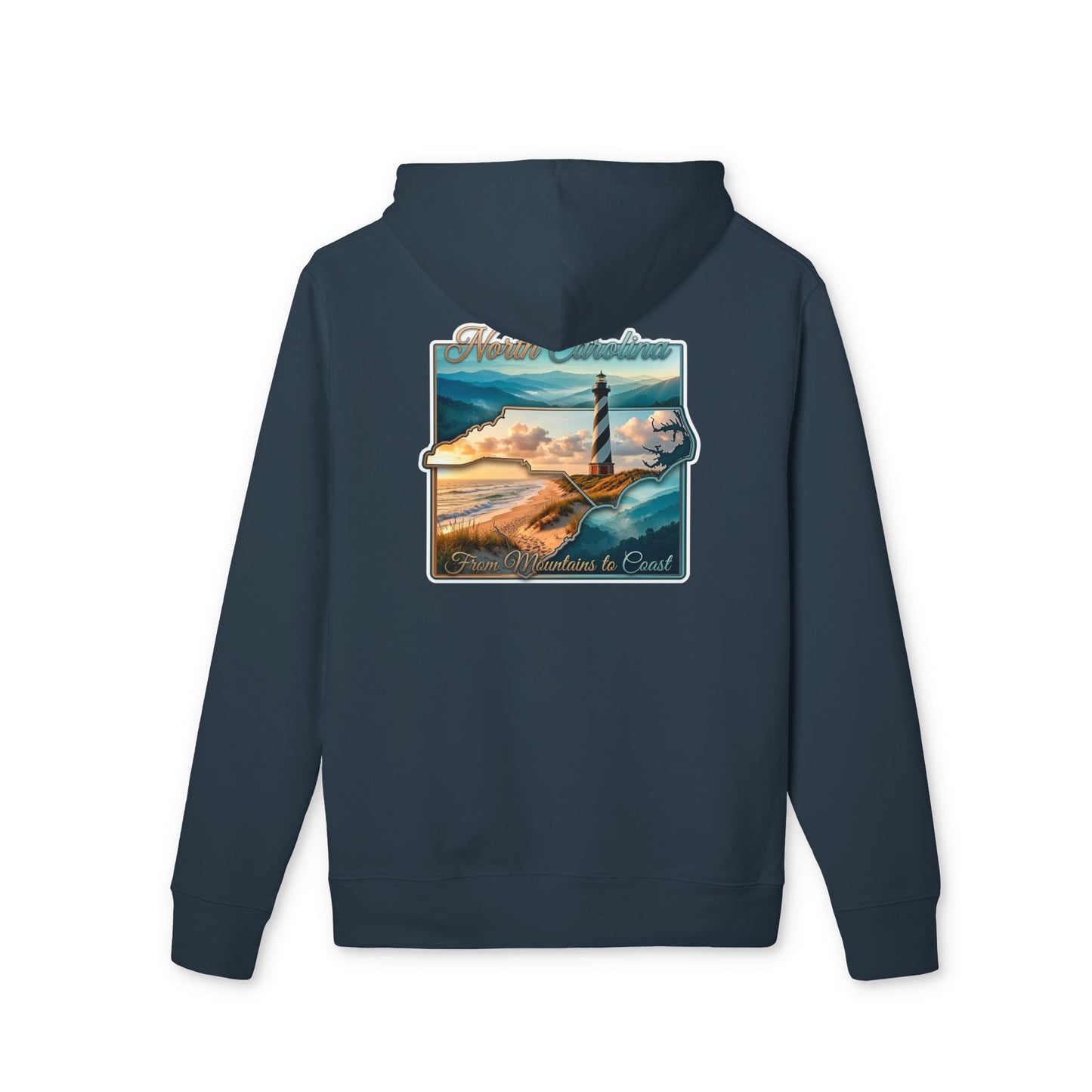 Coastal Lighthouse Hoodie — Oceanscape 'Where the Sea Beckons' Graphic
