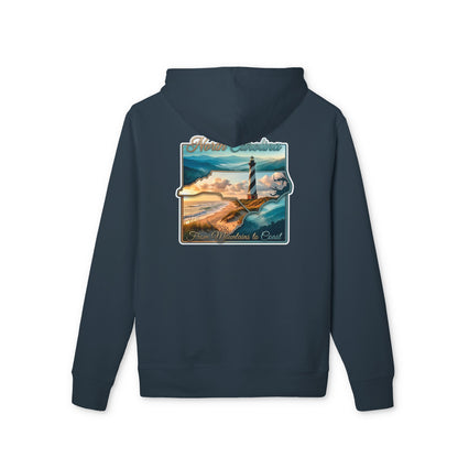 Coastal Lighthouse Hoodie — Oceanscape 'Where the Sea Beckons' Graphic