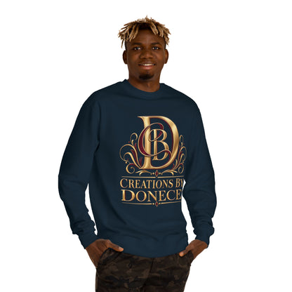 Crewneck Sweatshirt — Creations By Donece Gold Monogram Logo