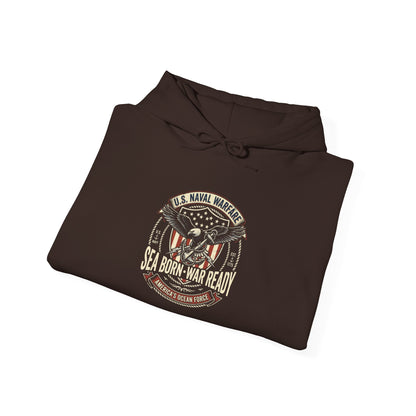 U.S. Naval Warfare Sea Born-War Ready America’s Ocean Force Hoodie