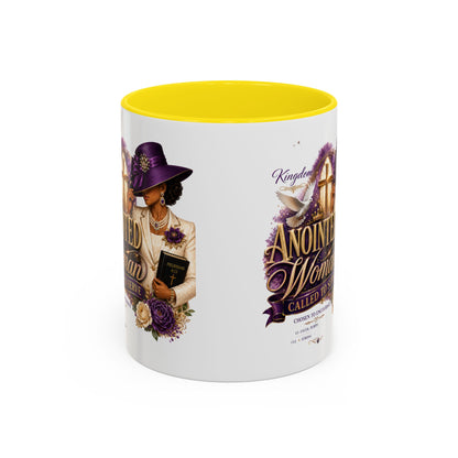 Anointed Woman Coffee Mug — Faithful, Called to Serve Accent Mug (11/15oz)