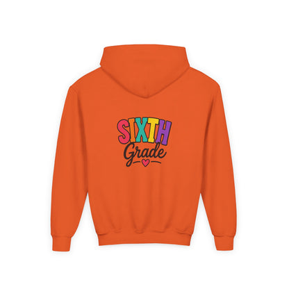 Sixth Grade Kids Hoodie – Colorful Back-to-School Sweatshirt