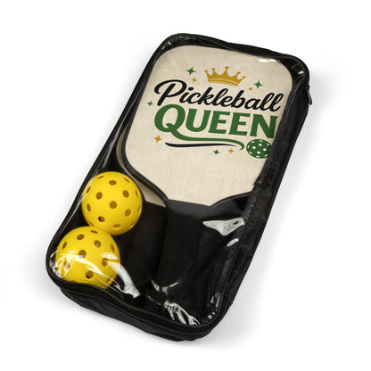 Pickleball Queen Paddle Set — Women's Pickleball Kit with Crown Design