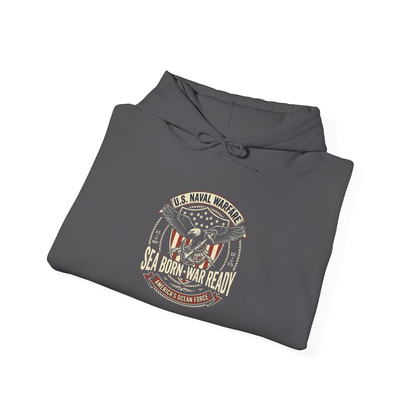 U.S. Naval Warfare Sea Born-War Ready America’s Ocean Force Hoodie