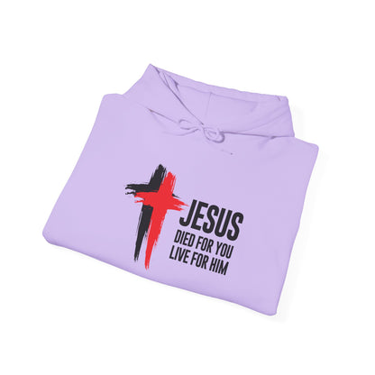 "Jesus Died For You, Live For Him" Hoodie