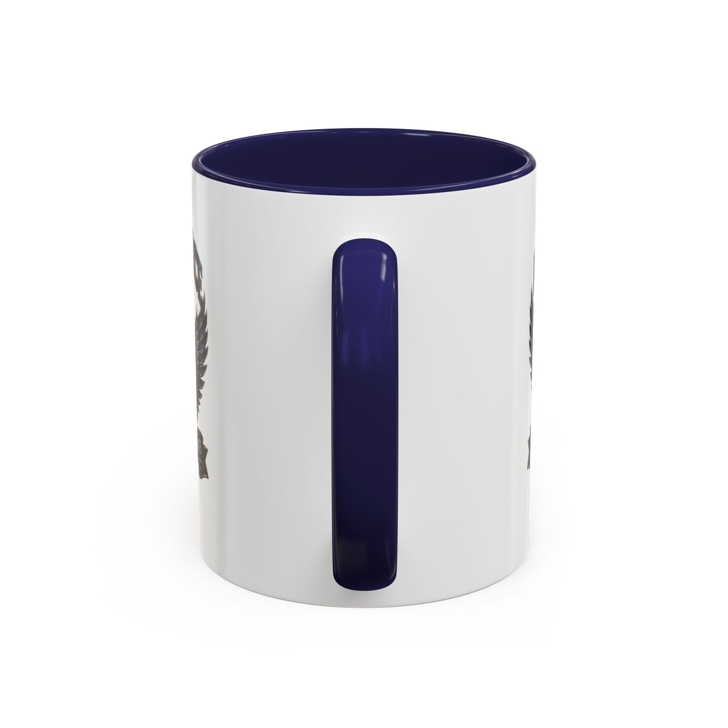 U.S. Air Force Emblem Accent Coffee Mug — Defend Protect Dominate (11/15oz)