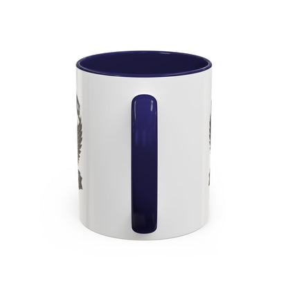 U.S. Air Force Emblem Accent Coffee Mug — Defend Protect Dominate (11/15oz)