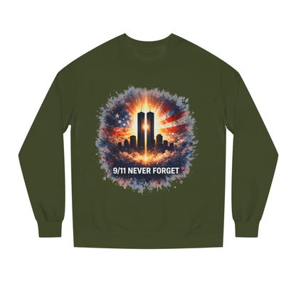 9/11 Never Forget Sweatshirt — World Trade Center Tribute Crewneck