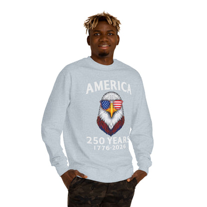 America 250 Years Sweatshirt — 1776–2026 Patriotic Eagle Crewneck