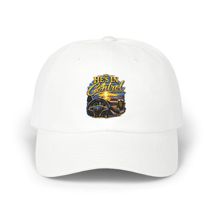Dad Cap – 'He's In Control' Vintage Car Embroidered Baseball Hat