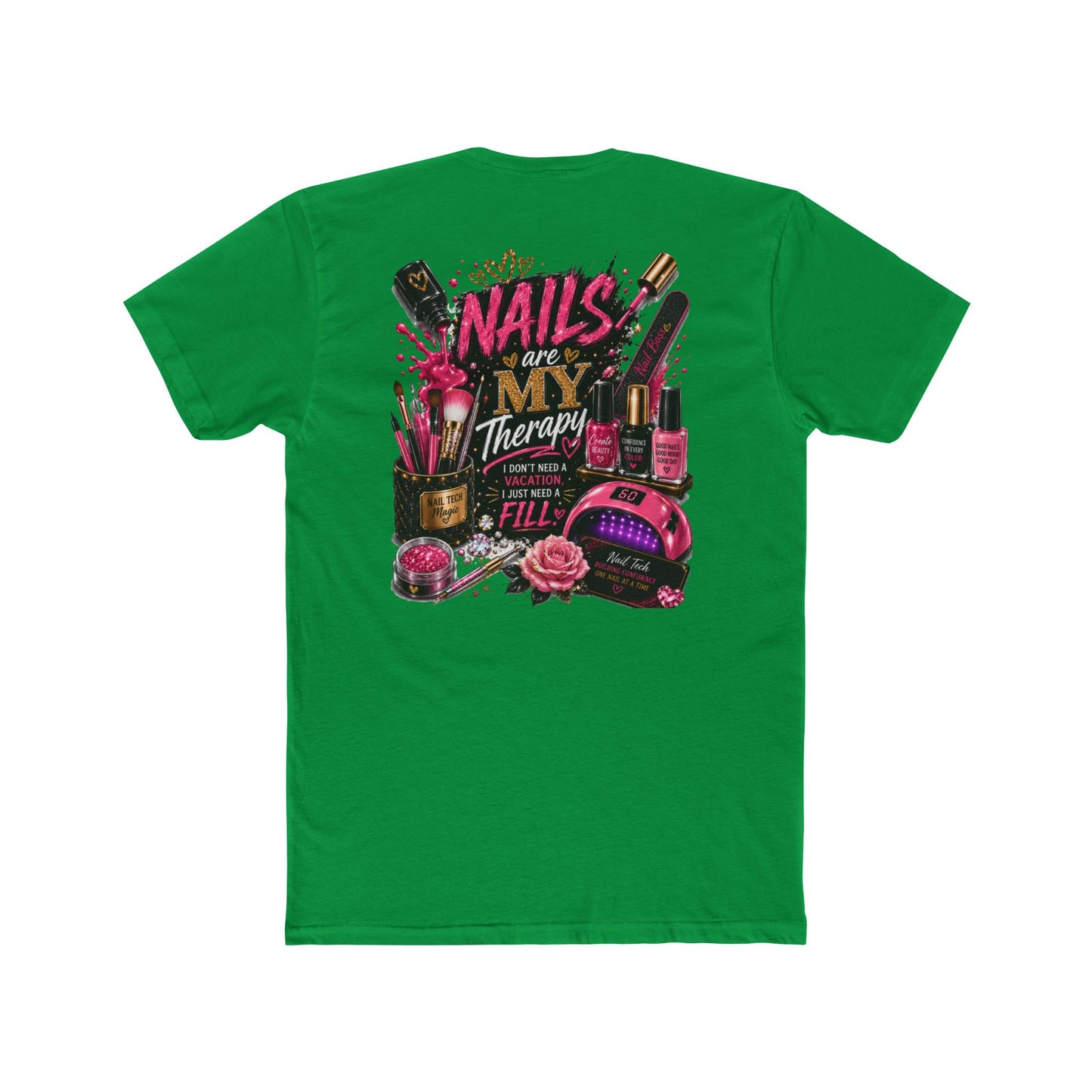 Nails Are My Therapy T-Shirt — Nail Tech & Manicurist Graphic Tee