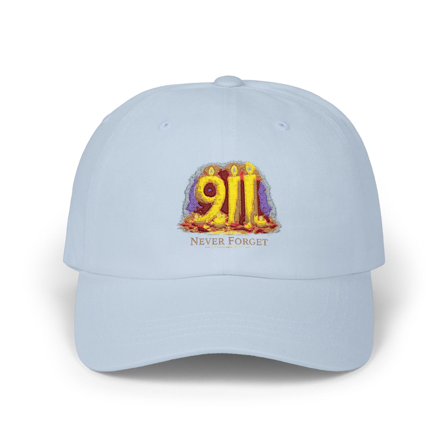 Dad Cap — '9/11 Never Forget' Memorial Embroidered Baseball Hat