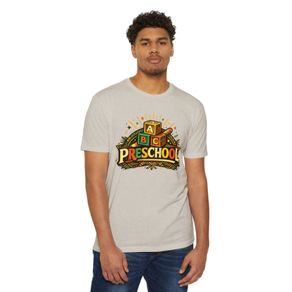 Preschool T-Shirt – Retro ABC Blocks Graphic Tee for Teachers & Kids