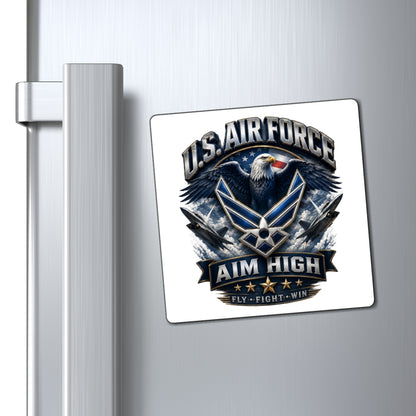 U.S. Air Force 'Aim High' Military Eagle Magnet — Fly Fight Win Refrigerator Magnet